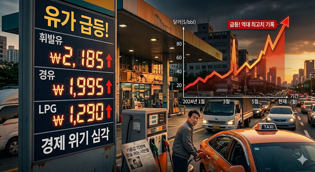 국제 유가 상승과 한국 기름값 변화