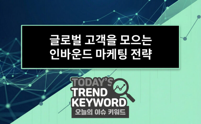 글로벌 고객을 모으는 인바운드 마케팅 전략