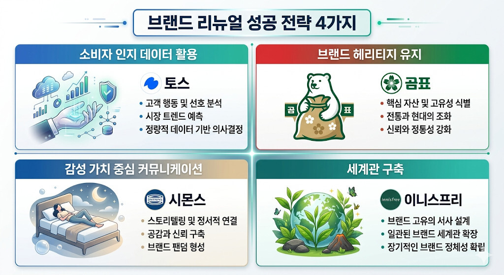 브랜드 리뉴얼 성공 사례에서 도출한 4가지 핵심 전략