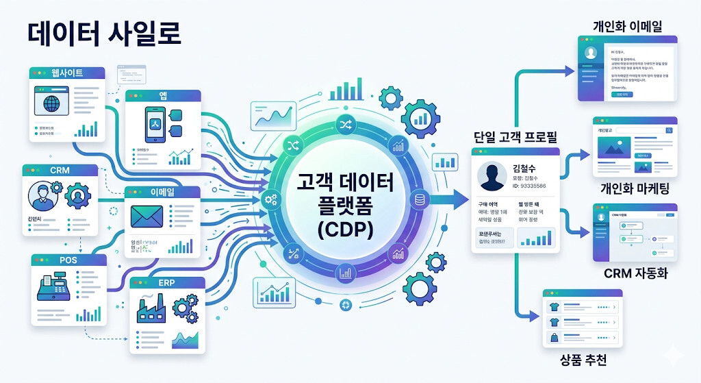 CDP 기반 고객 데이터 통합과 개인화 마케팅 프로세스