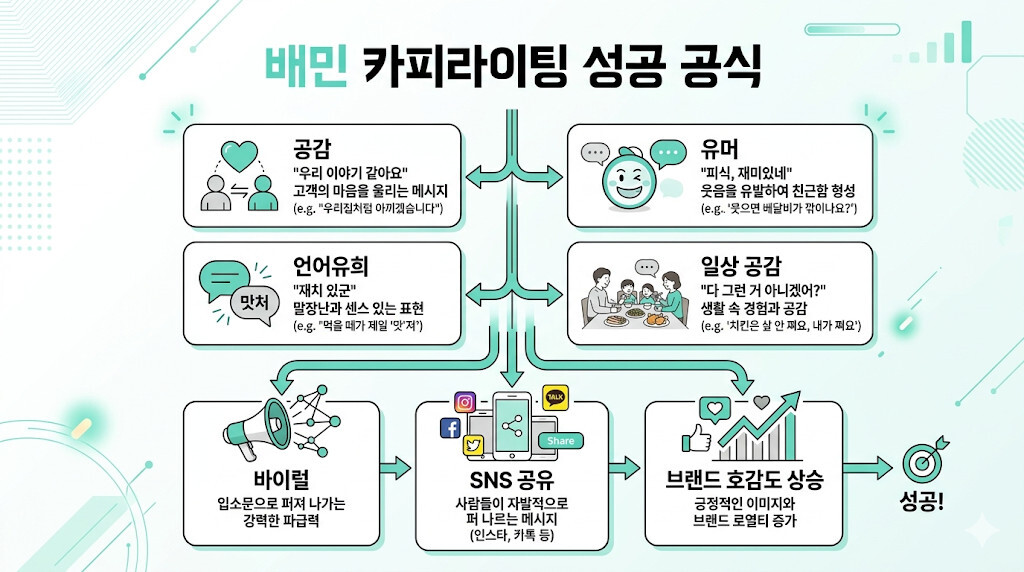 배달의민족 카피라이팅 성공 공식 인포그래픽