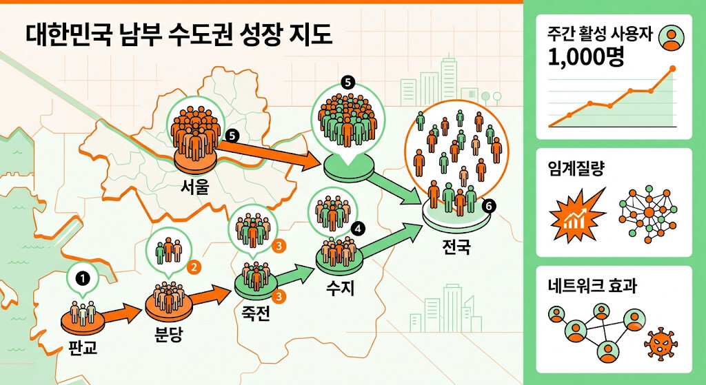 당근마켓의 볼링핀 전략과 지역 확장 방식