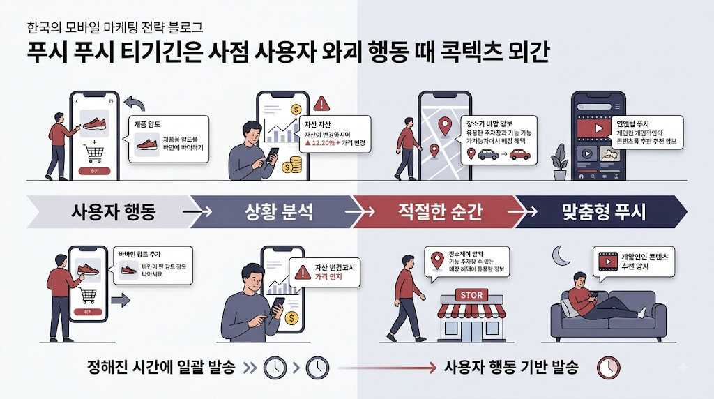 사용자 행동과 상황에 맞춰 발송하는 푸시 알림 타이밍 전략
